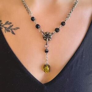 COMING SOON Necklace handmade repurposed material women's osfa